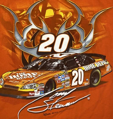 Camisa Nascar Tony Stewart #20 Chase Auténtica Carreras Manga Corta Naranja Talla L  Foto 1 de 4