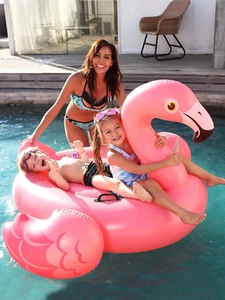 Jinete flotante de agua fría inflable Intex57558 Flamingo 56"" X 54"" X 38 - Imagen 1 de 9