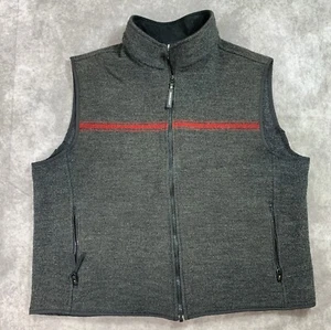 Woolrich Vest Adult XL Gray Technowool Wool Blend Full Zip Outdoors Hiking USA - Picture 1 of 8
