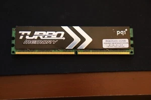 PQI TURBO 1GB DDR2 667 (PC2 5400) Desktop Memory Model PQI25400-1GSB - Picture 1 of 1