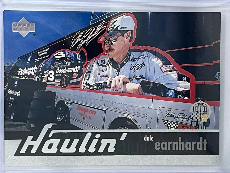 1997 Upper Deck Road to the Cup Haulin' Dale Earnhardt #121 HOF - Image 1 of 2
