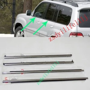 4Pcs For Lexus LX470 1998-2007 Front Rear Door LH RH Window Outer Silver Strips - Picture 1 of 1