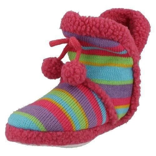 Niña Multicolor Spot On Pantuflas Rosa: X2R038 - Imagen 1 de 4