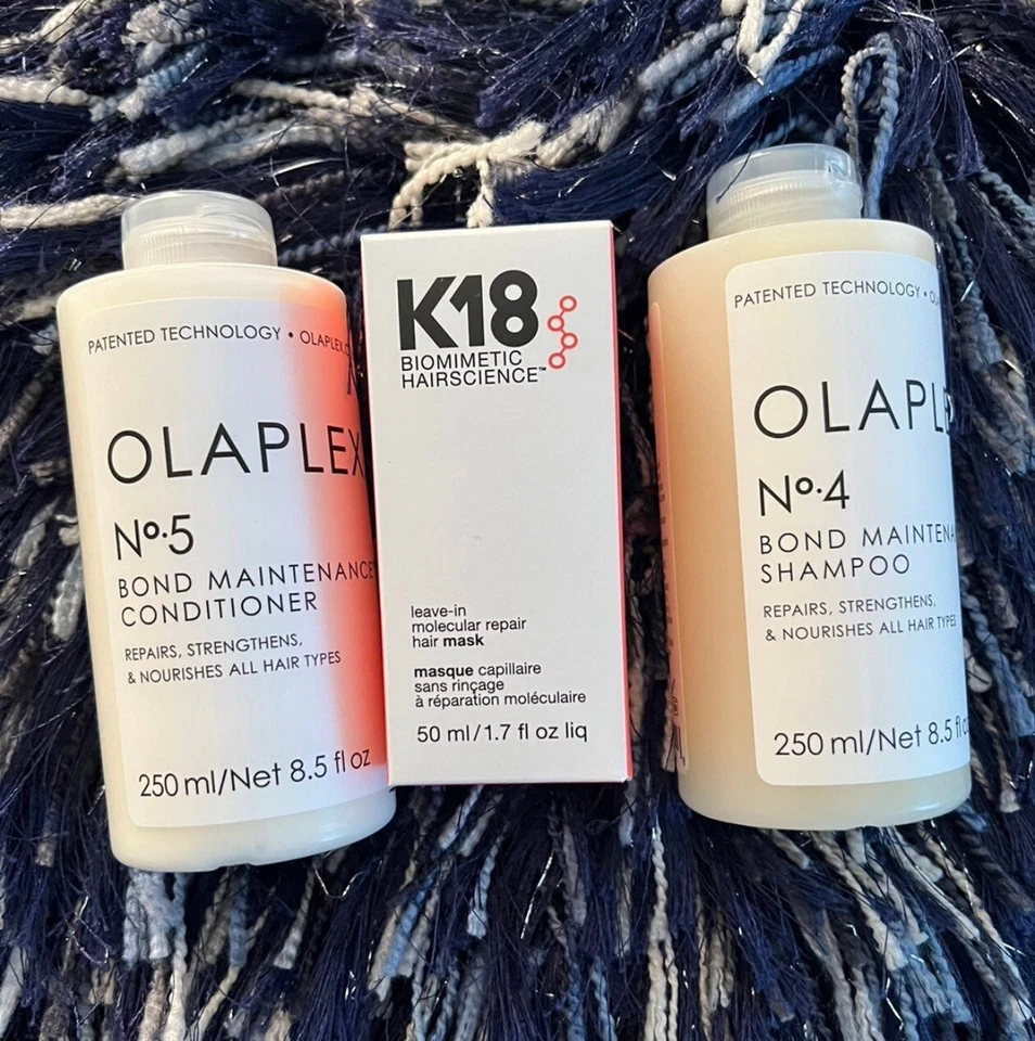 Olaplex No.4 Shampoo and NO.5-8.5oz+ K-18 Hair Mask Repair-NEW +SEALED-Free Ship - Image 1 of 4
