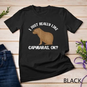 Divertida Camiseta Unisex Arte Capibara Para Hombres Mujeres Niños Roedor Capibara Amante - Imagen 1 de 15