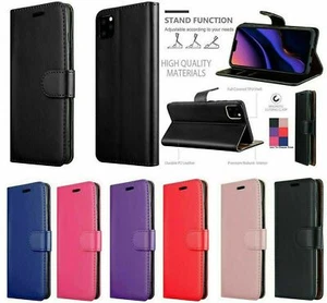 Flip Leather Phone Case for iPhone 15 14 13 Pro MAX 11 XR 12 7 X SE Wallet Cover - Picture 1 of 18