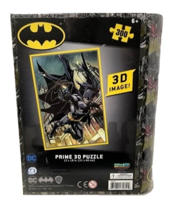 Rompecabezas 3D Batman Prime DC Comics 12" x 18" 300 piezas estuche de hojalata coleccionable Foto 1 de 4