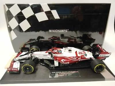 Minichamps F1 Alfa Romeo Orlen C41 #7 Kimi Raikkonen Bahrain 2021 1/18 117210107 - Immagine 1 di 2