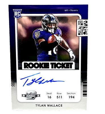2021 Panini Contenders Optic Rookie Ticket Autograph #136 Tylan Wallace Auto RC - Image 1 of 2