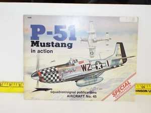 P51 MUSTANG 45  IN ACTION  FIGHTER JET AIRPLANE BOOK .. MODEL 1/48 - Bild 1 von 5