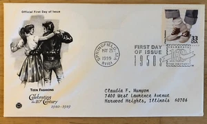 Teen Fashions First Day Of Issue Stamps - Picture 1 of 1