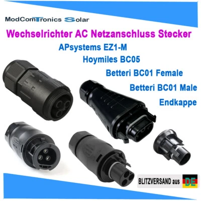 Betteri, Hoymiles, APsystems Wechselrichter Netzkabel Stecker, BC01, BC05, EZ1