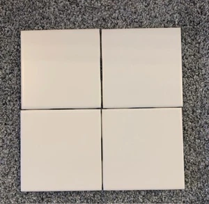 8 piezas. Azulejo de pared de cerámica blanco mate #701 de 4-3/8" de Florida Tile - Imagen 1 de 2