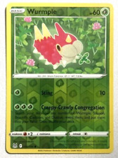 Wurmple Reverse Holo Pokemon TCG Card 006/196