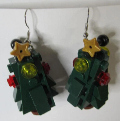 LEGO Loop Earrings - Christmas Trees - (2 Pieces) - Image 1 of 2