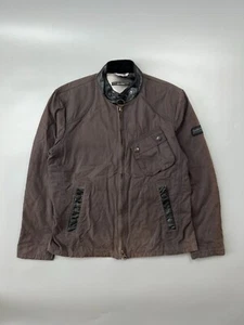 Men’s Barbour International Greenham Steve McQueen Motorcycle Jacket Size L - Picture 1 of 15