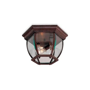 Minka Lavery - 71174-91 -3-Light Flush-Mount Ceiling Fixture w/ Glass Shade- BRN - Picture 1 of 7
