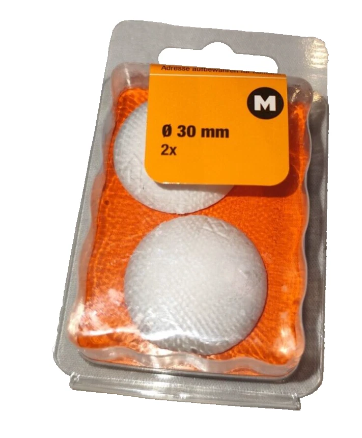 Anschlagpuffer Türpuffer  Halbkugel 30 mm weis 2 Stück - Bild 1 von 1