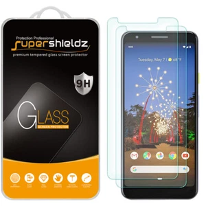 [2-Pack] Supershieldz Tempered Glass Screen Protector for Google Pixel 3a - Picture 1 of 5