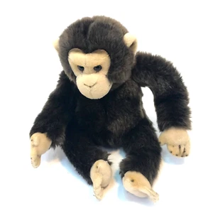 WEBKINZ SIGNATURE CHIMPANZEE MONKEY GANZ Plush Stuff Animal Toy Brown Color - Picture 1 of 18