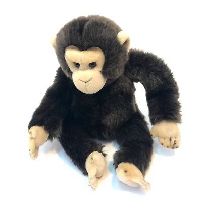 WEBKINZ SIGNATURE CHIMPANZEE MONKEY GANZ Plush Stuff Animal Toy Brown Color - Image 1 of 4