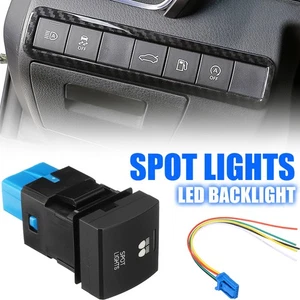 Spot Light LED Dashboard Dash ON-OFF Button Switch For Toyota Camry RAV4 Corolla - Foto 1 di 9