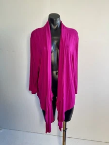 AUTOGRAPH Fushia Pink Waterfall Cardigan BNWT Size 22 - Picture 1 of 7