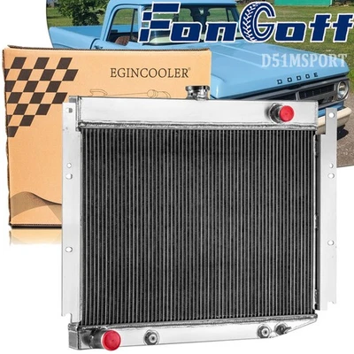 Radiador de 4 filas apto para camioneta Dodge D100 D200 D300 W100 W200 W300 1969-1971 6,3 L Foto 1 de 4