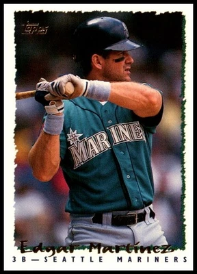 1995 Edgar Martinez Topps Baseball #55 Seattle Mariners - Image 1 of 2