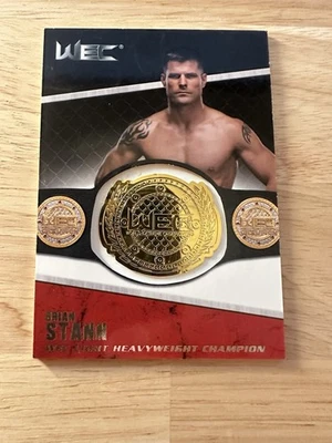 2011 Topps UFC Title Shot Brian Stann Championship Belt Plate Card - Image 1 of 2