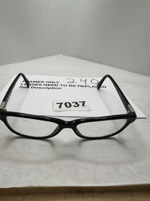 Monturas de anteojos Ralph Lauren RA 7079 1377 negras 53-16-140 para mujer Cateye Foto 1 de 4