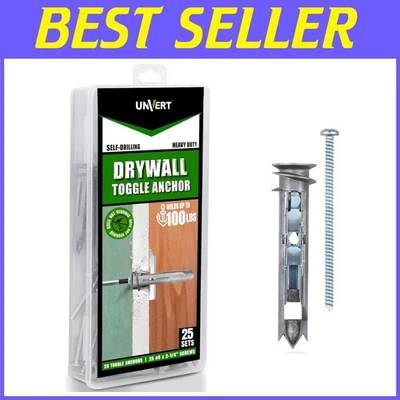 Paquete de 25 anclajes de palanca de zinc fuertes - capacidad de 100 libras Foto 1 de 4