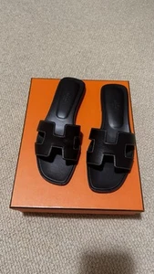 Oran hermes sandal 36.5 black - Picture 1 of 4