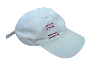 Ariana Grande Hat Eternal Sunshine Logo Graphic White Baseball Cap One Size - Picture 1 of 5