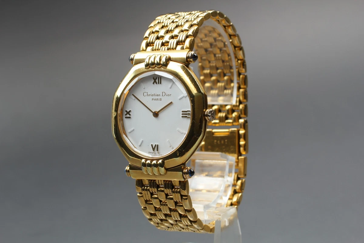 333 DIOR 時計 63151 デイト ゴールド レディース メンズ 333 DIOR 時計 63151 デイト ゴールド レディース メンズ Dior Leather