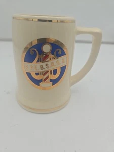VINTAGE 1970s SPEBSQSA BARBER SHOP QUARTET MUSIC BEER STEIN MUG, Barware - Picture 1 of 6
