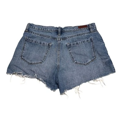 "Pantalones cortos de jean 100 % algodón de tiro alto pin up NYC en blanco para mujer 29 31""" Foto 1 de 4