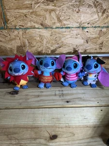 Disney 8.5" Stitch in Costume Plush Collector Set, 4 Piece Stuffed Animal Pals - Picture 1 of 5
