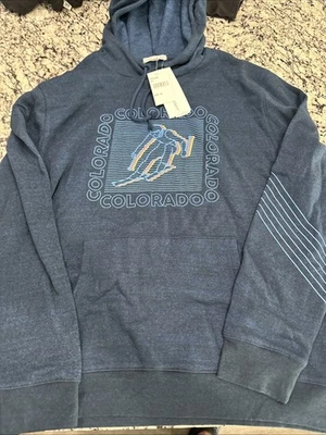 Sudadera con Capucha Threads 4 Thought Para Hombre Talla XL Colorado Estampado Gráfico Azul NUEVA Foto 1 de 4