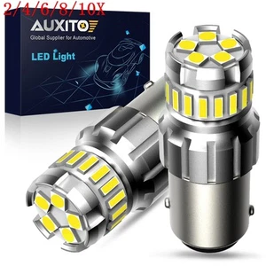 Super White Bright 1156 7506 LED Reverse Backup Light Bulbs 6500K Canbus 2/10x - Picture 1 of 24