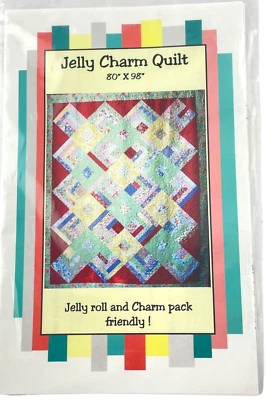 Finishing Touch Quilting Jelly Charm Quilt PATTERN 80" x 98" Dawn Muecke - Image 1 of 4