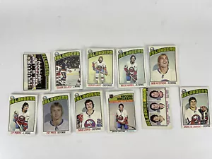 1976-77 OPC O-Pee-Chee Hockey NHL 11 Card Lot New York Islanders Trottier Parise - Picture 1 of 2