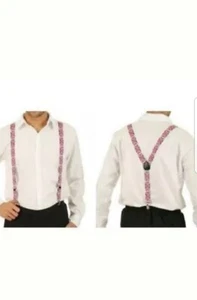 Union Jack Braces UK Suspenders Gentleman Royal Wedding Tea and office Party - Picture 1 of 7