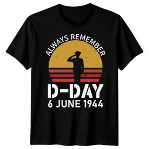 Camiseta Family Saluting Soldier Día D 1944 Segunda Guerra Mundial Normandía Militar #DD - Imagen 1 de 19