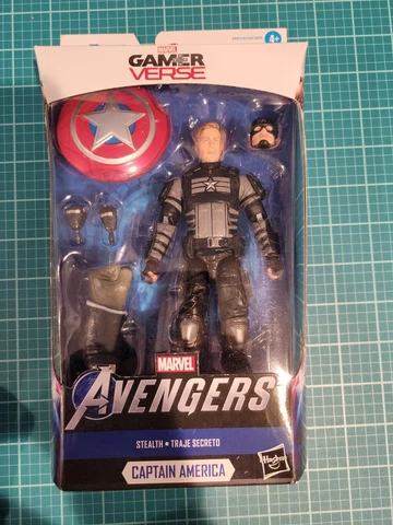 Marvel  Gamer Verse 6 inch Collectible Stealth Captain America Action Figure Cover