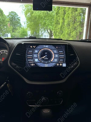 For Jeep Cherokee 2015-2017 2018 Android 13 Apple Carplay Car Stereo Radio GPS Foto 1 de 4