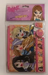 Bratz Study Kit Collectable Pencil Case, Ruler, Sharpener, Eraser & Pencil 2008 - Picture 1 of 3