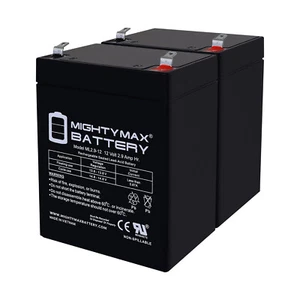 Mighty Max 12V 2.9AH F1 SLA Battery Compatible With Universal UB1229T - 2 Pack - Picture 1 of 6