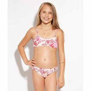 2016 NWT YOUTH GIRLS BILLABONG BAHAMA MAMA ATHLETIC BRA SWIMWEAR $50 SIZE 4 - Picture 1 of 8