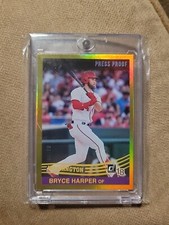 2018 Panini Donruss Retro 1984 Press Proof Gold /99 Bryce Harper #270 Phillies